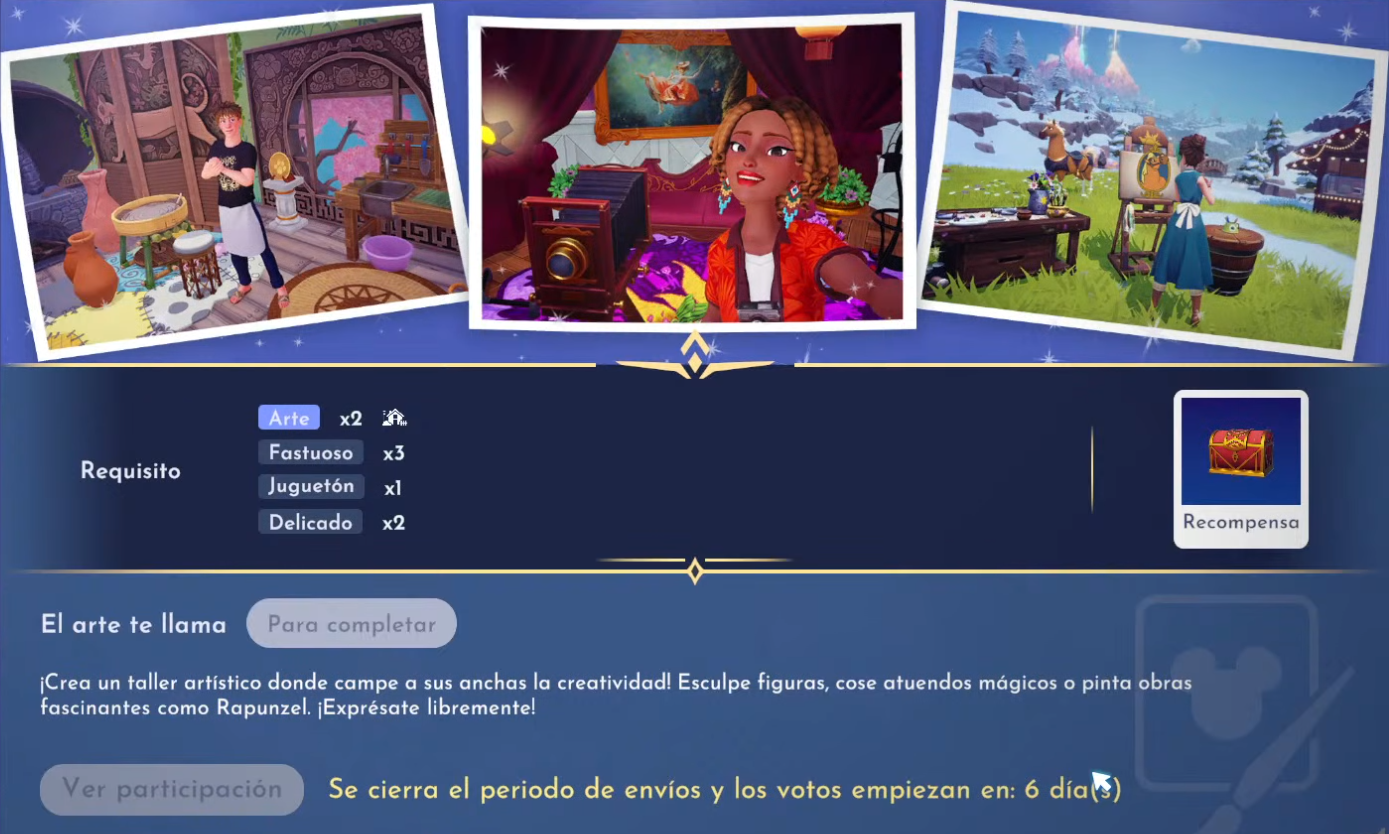 Tela do desafio A arte te chama, com os requisitos e a descrição do tema